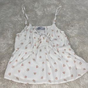 Hollister floral print top size S